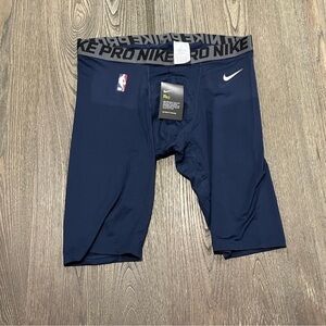 NWT Nike Compression Shorts NBA Dri Fit Navy Blue
